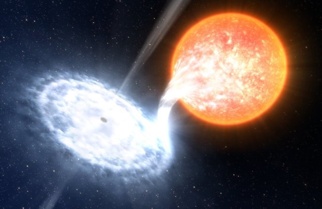 Хвост черной дыры впервые открылся ученым. Фото.
