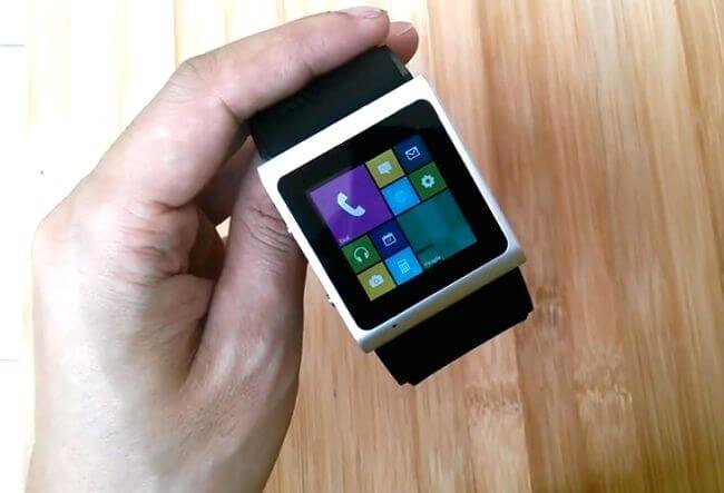 В продаже появился клон iWatch с Android и интерфейсом Windows Phone. Фото.