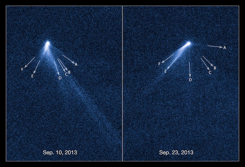 multi-tailed asteroid multi-tailed asteroid