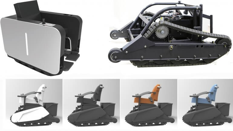 Nano Optonics Energy продемонстрировала две новые модели гусеничных колясок для людей с ограниченными возможностями 