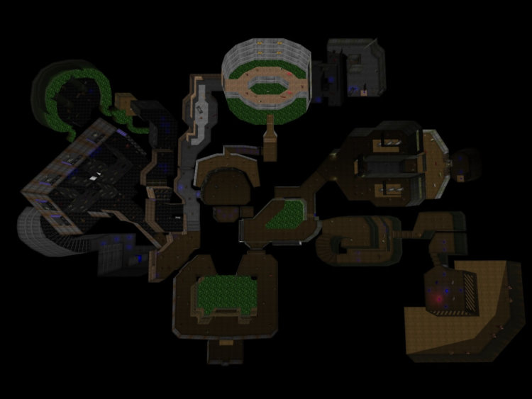 Карта одного из игровых уровней
