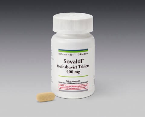 Sofosbuvir bottle