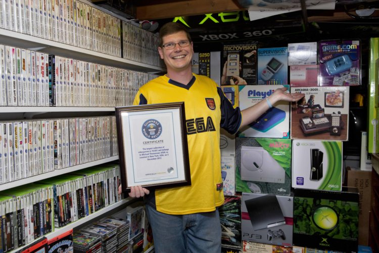 Обладатель мирового рекорда по количеству видеоигр в личной коллекции