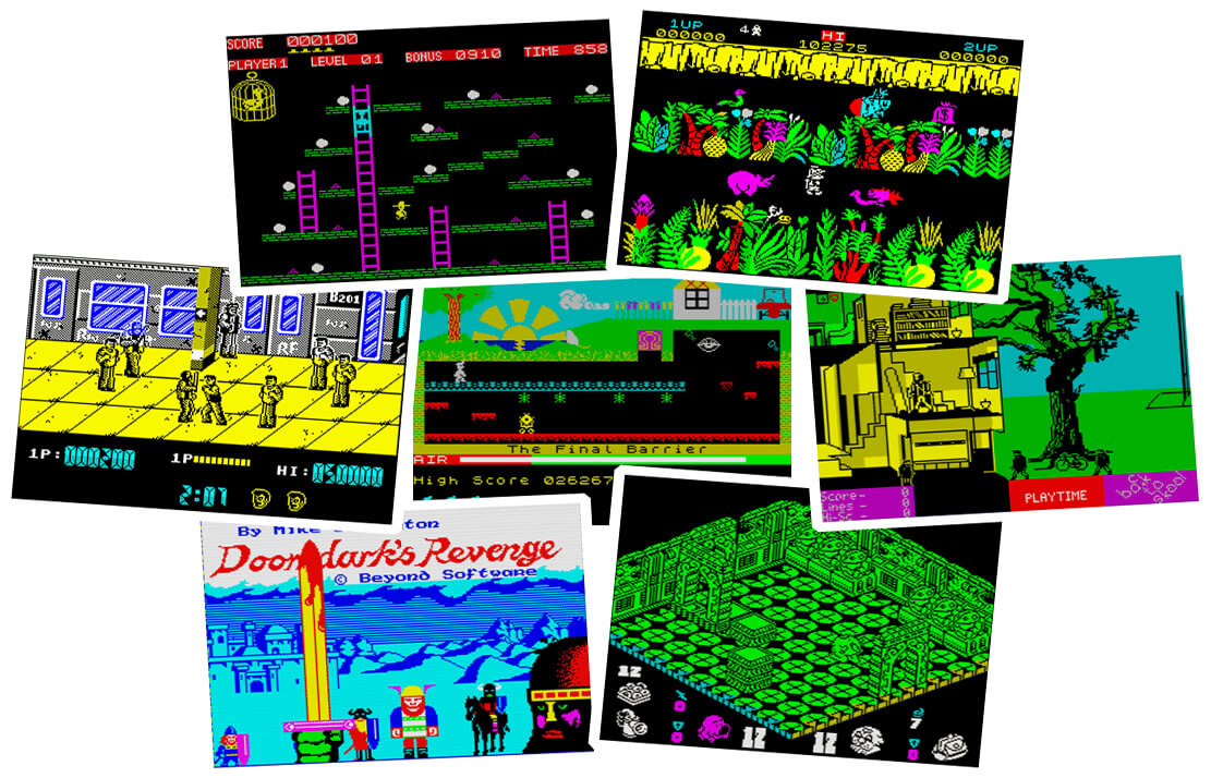Скриншоты из некоторых классических игр