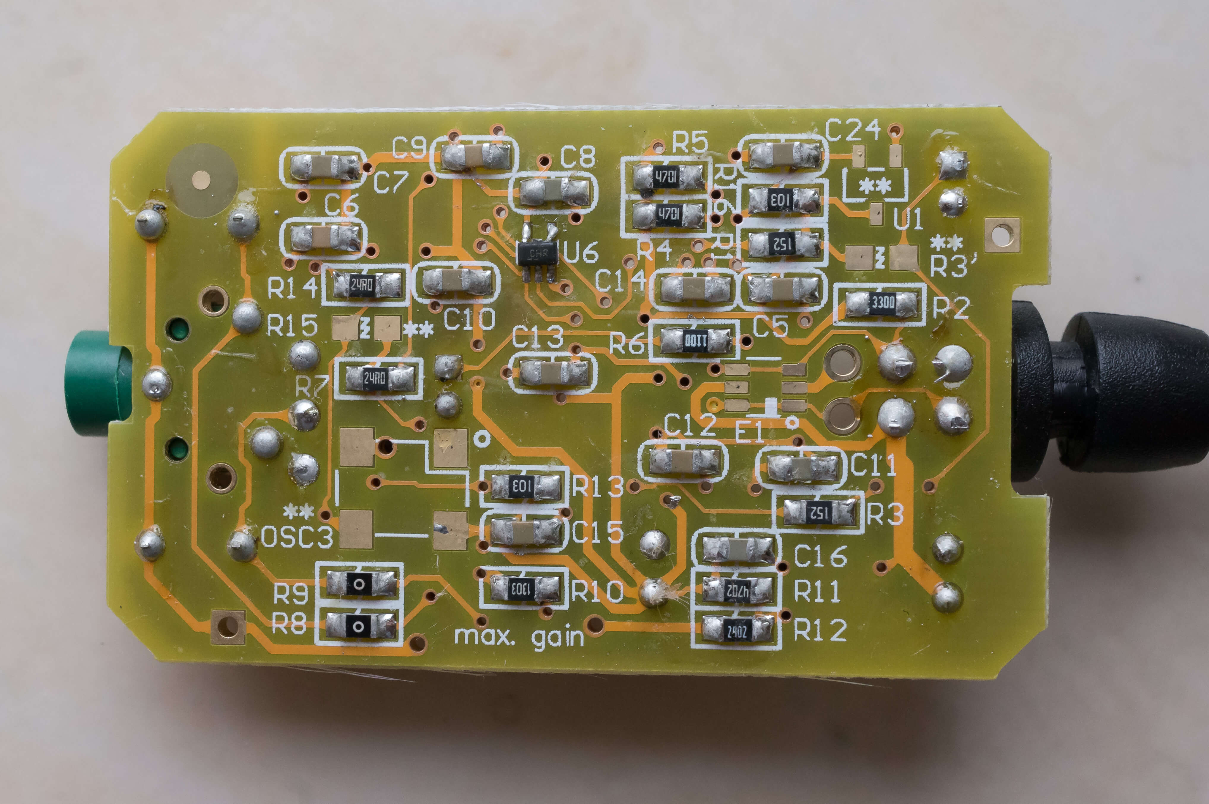 Обратная сторона платы U2