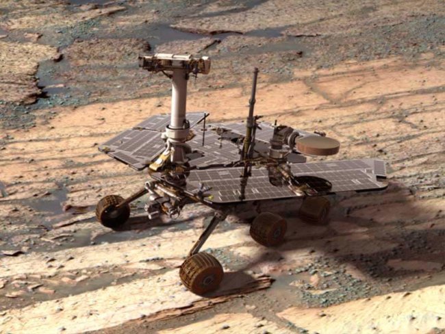 Марсоход «Оппортьюнити» оказался под угрозой. Фото.
