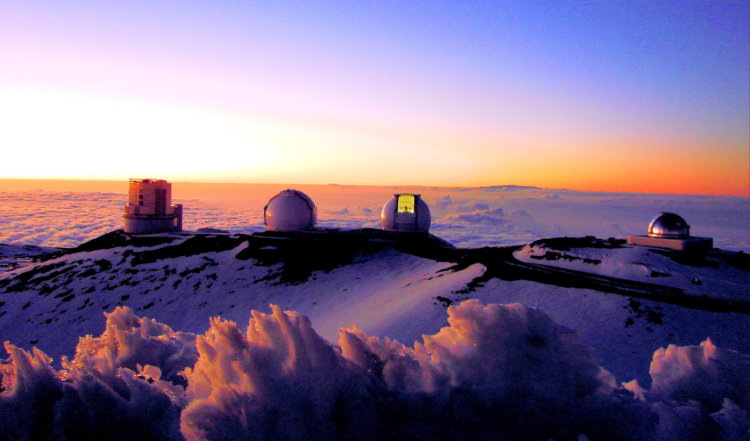 Другие телескопы, расположенные на вершине этого вулкана