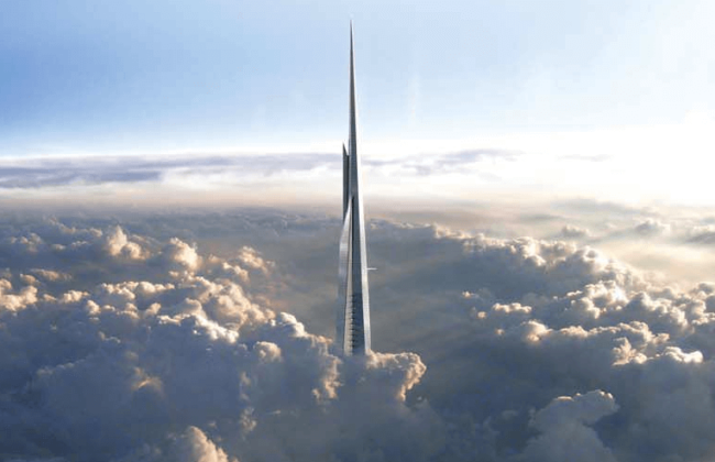 Началось строительство Kingdom Tower — самого высокого небоскрёба в мире. Фото.