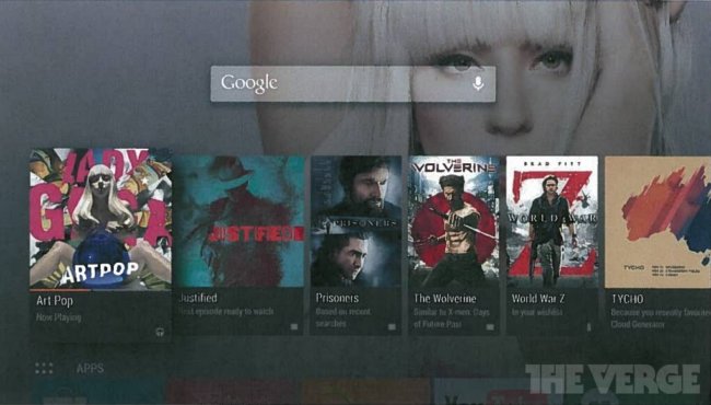 Google готовит Android TV — гибрид ТВ-приставки и игровой консоли. Фото.