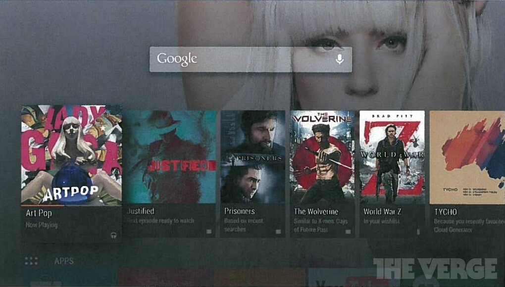 Скриншот Android TV