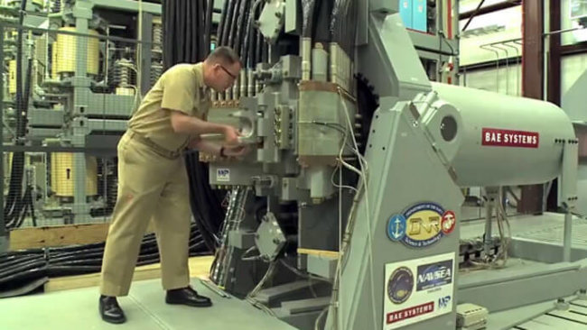 ВМС США проведут морские испытания электромагнитной пушки. Фото.