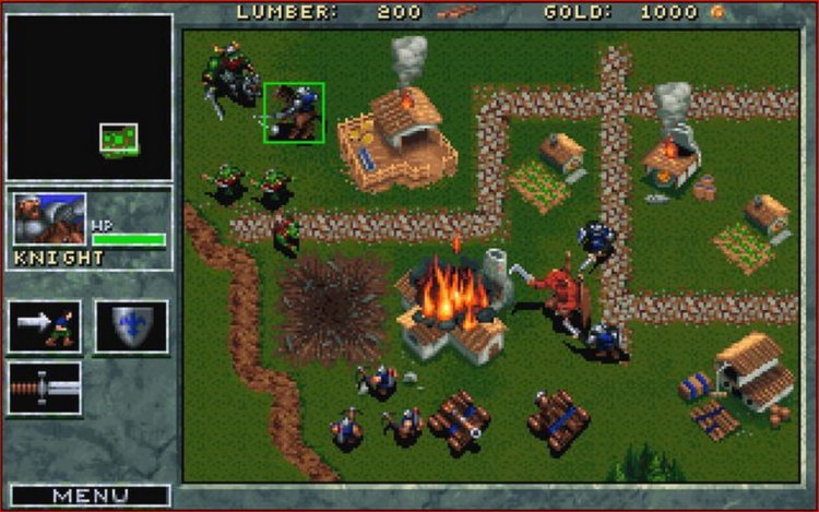 Так выглядела самая первая игра серии Warcraft