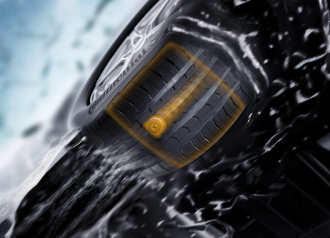 Continental разрабатывает шины, умеющие отслеживать высоту протектора. Фото.