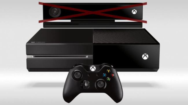 Microsoft будет продавать Xbox One без Kinect. Фото.