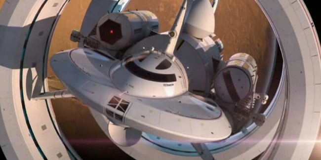 NASA показало концепт настоящего межзвездного корабля «Энтерпрайз». Фото.