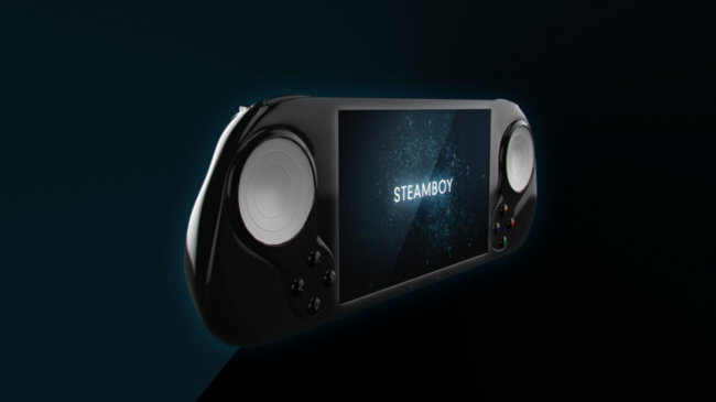 SteamBoy – портативная консоль с поддержкой игровой библиотеки Steam. Фото.