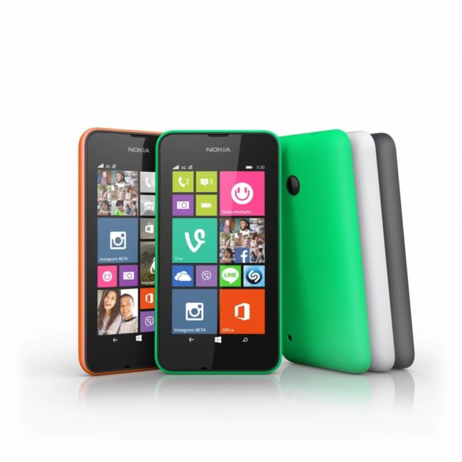 Microsoft представила доступный смартфон Nokia Lumia 530. Фото.