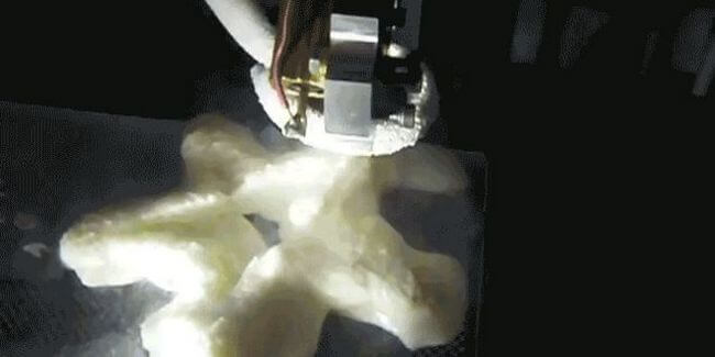 Мороженое напечатанное на 3D принтере
