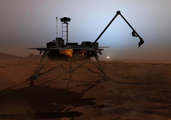 Марсианские перхлораты помогут найти жизнь на Марсе. Фото.