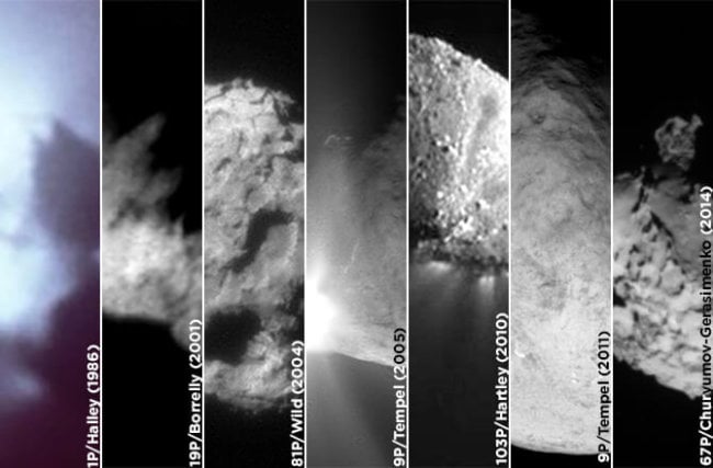 #галерея | Семь самых близких контактов с кометами. Фото.