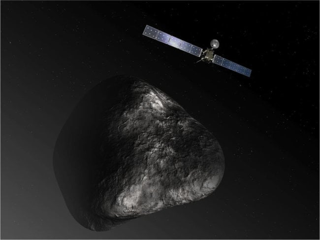 Зонд Rosetta приблизился к комете Чурюмова-Герасименко на расстояние 100 километров. Фото.