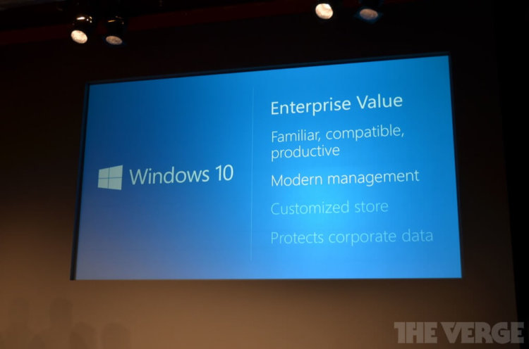 Windows 10 для корпоративных сегментов