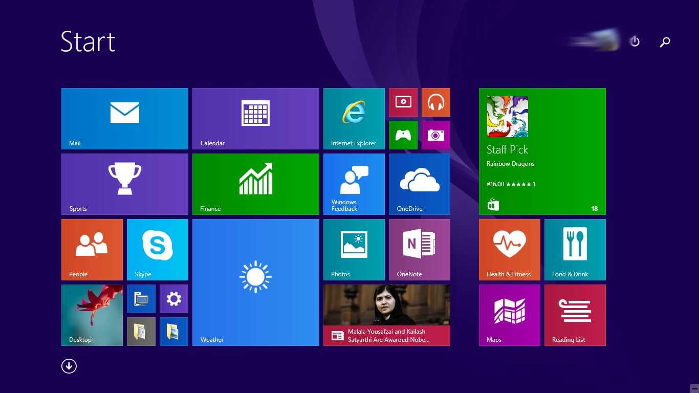 Новое меню Пуск