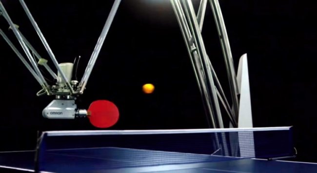 В Японии показали нового робота для игры в настольный теннис. Фото.