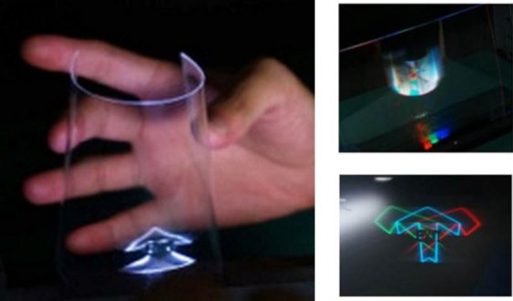 Создан прозрачный проекционный лист, который превратит любое стекло в 3D экран