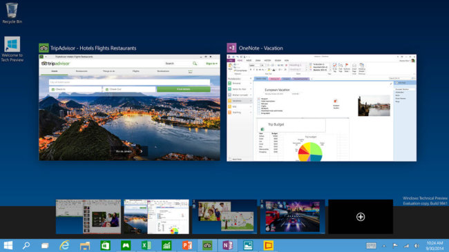 Системные требования для Windows 10. Фото.