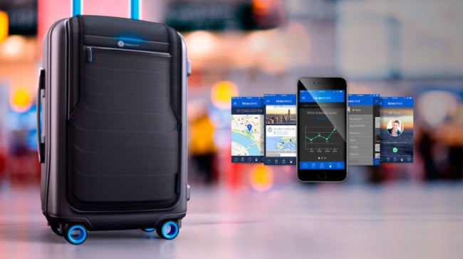 The Bluesmart – умный чемодан для продвинутых путешественников. Фото.