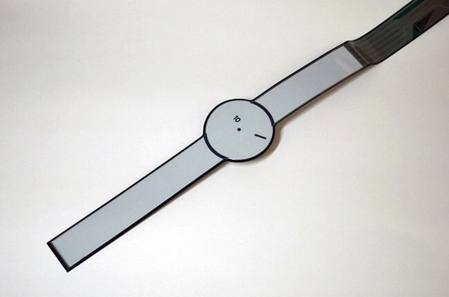 Sony может показать умные часы, изготовленные полностью из электронной бумаги. Фото.