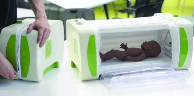 Надувной инкубатор поможет спасти недоношенных малышей. Фото.
