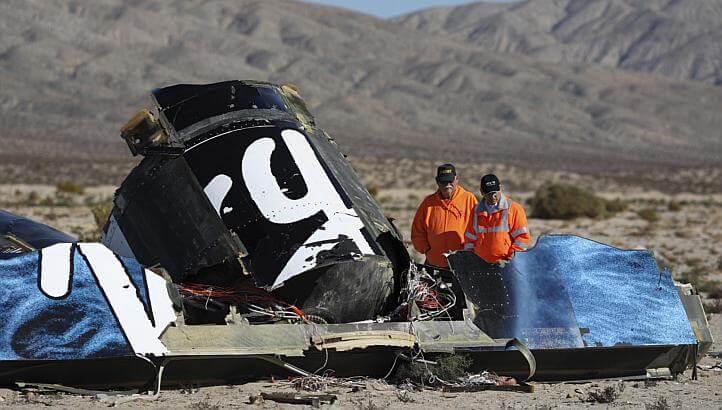 Чудом выживший пилот раскрыл новые подробности крушения SpaceShipTwo Virgin Galactic. Фото.