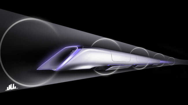 Элон Маск построит тоннель для тестирования высокоскоростных поездов Hyperloop. Фото.
