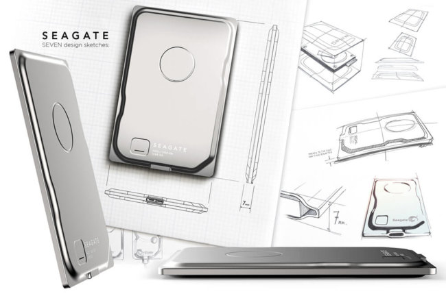 Seagate Seven – самый тонкий внешний жёсткий диск в мире. Фото.
