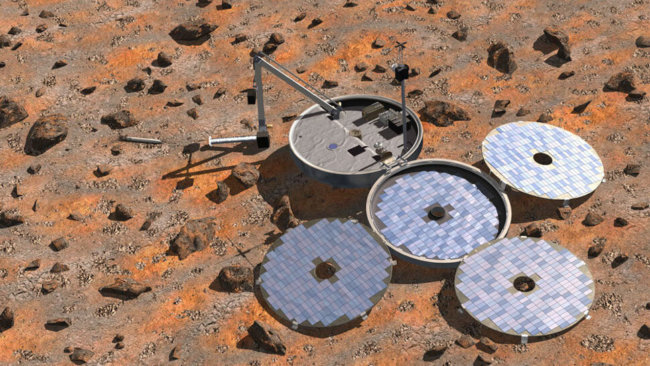 Пропавший в 2003 году космический аппарат Beagle 2 обнаружен на поверхности Марса. Фото.
