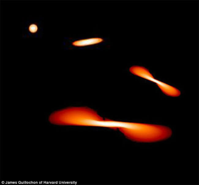 Астрономы наблюдали борьбу звезды со сверхмассивной черной дырой. Фото.