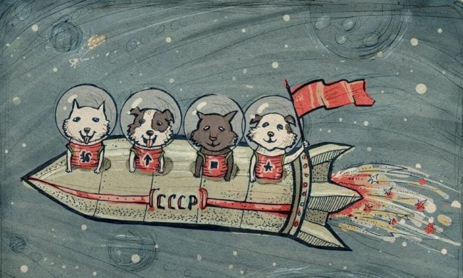 Лайка все еще хочет домой: честная история первых собак-космонавтов. Фото.