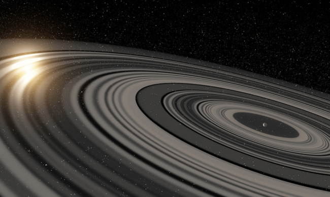 Обнаружена «планета-властелин колец». Фото.
