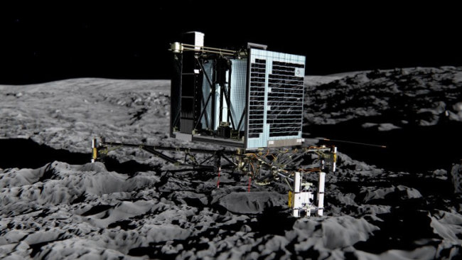 ESA прекращает поиски аппарата Philae на поверхности кометы. Фото.