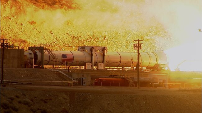 #видео | NASA испытала самый мощный в мире ускоритель ракеты-носителя. Фото.