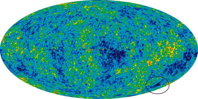 Астрономы решают загадку гигантского «холодного пятна» Вселенной. Фото.