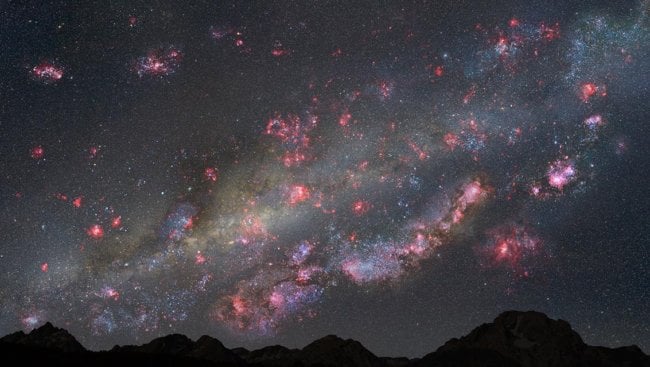 Как могло выглядеть ночное небо над нами 10 миллиардов лет назад? Фото.