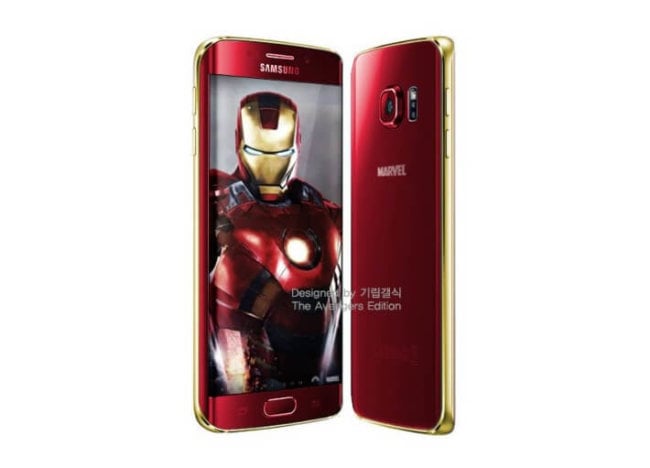 Вышел тизер смартфона Galaxy S6 Edge в стиле Железного человека. Фото.