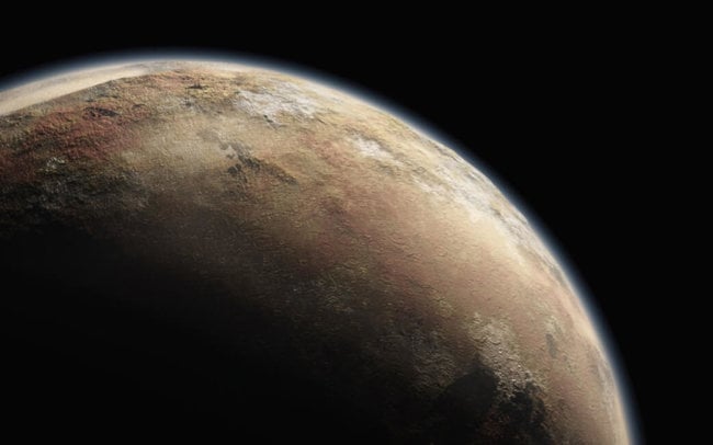 Зонд «Новые горизонты» обнаружил у Плутона полярные шапки. Фото.