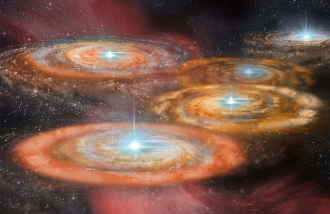Первые звезды Вселенной были ярче 100 миллионов солнц. Фото.
