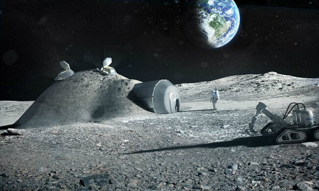ESA собирается заменить МКС лунной базой. ESA собирается заменить МКС лунной базой. Фото.