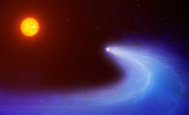 Учёные обнаружили странную планету, маскирующуюся под комету. Фото.