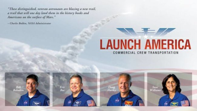 NASA отобрало астронавтов для первого коммерческого пилотируемого полета. Фото.
